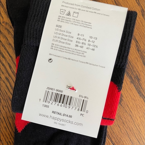 Happy Socks Smiling Hearts unisex Socks - Picture 4 of 6